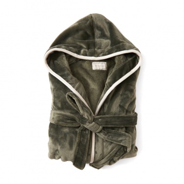 Logo trade promotional items picture of: VINGA Louis luxury plush GRS RPET robe size S-M