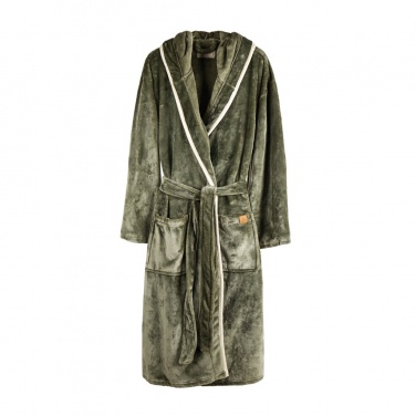 Logo trade promotional gift photo of: VINGA Louis luxury plush RPET robe size L-XL