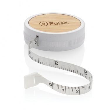 Logo trade promotional gifts picture of: RCS recycled plastic & bamboo tailor tape