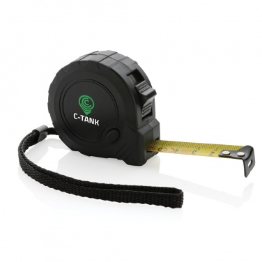 Logotrade corporate gift picture of: RCS recycled plastic 3M/16 mm tape with stop button