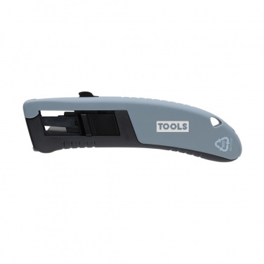 Logo trade promotional merchandise image of: RCS certified recycled plastic Auto retract safety knife