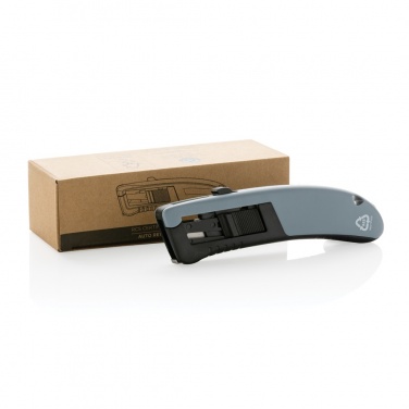 Logo trade promotional product photo of: RCS certified recycled plastic Auto retract safety knife