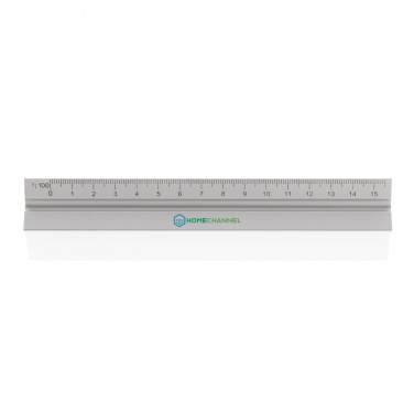 Logotrade advertising products photo of: 15cm. Aluminum triangular ruler
