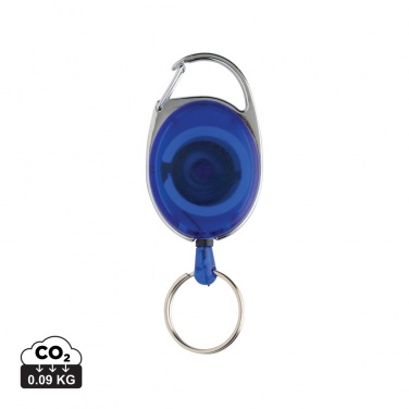 Logo trade promotional item photo of: RCS recycled ABS roller clip keychain