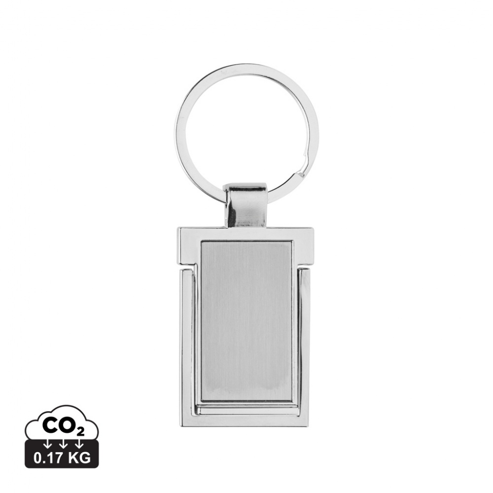 Logo trade promotional items picture of: RSC recycled zinc alloy phone stand keychain