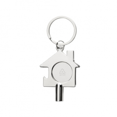 Logo trade promotional merchandise image of: RCS recycled zinc alloy 3 in 1 keychain