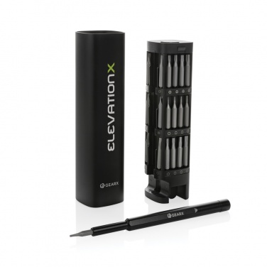 Logotrade promotional merchandise picture of: Gear X RCS recycled aluminum precision screwdriver set 46 pc