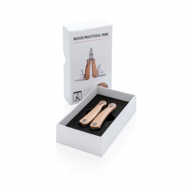 Logo trade advertising products image of: Wood multitool mini