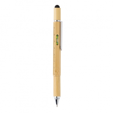 Logo trade promotional items picture of: Bamboo 5-in-1 toolpen