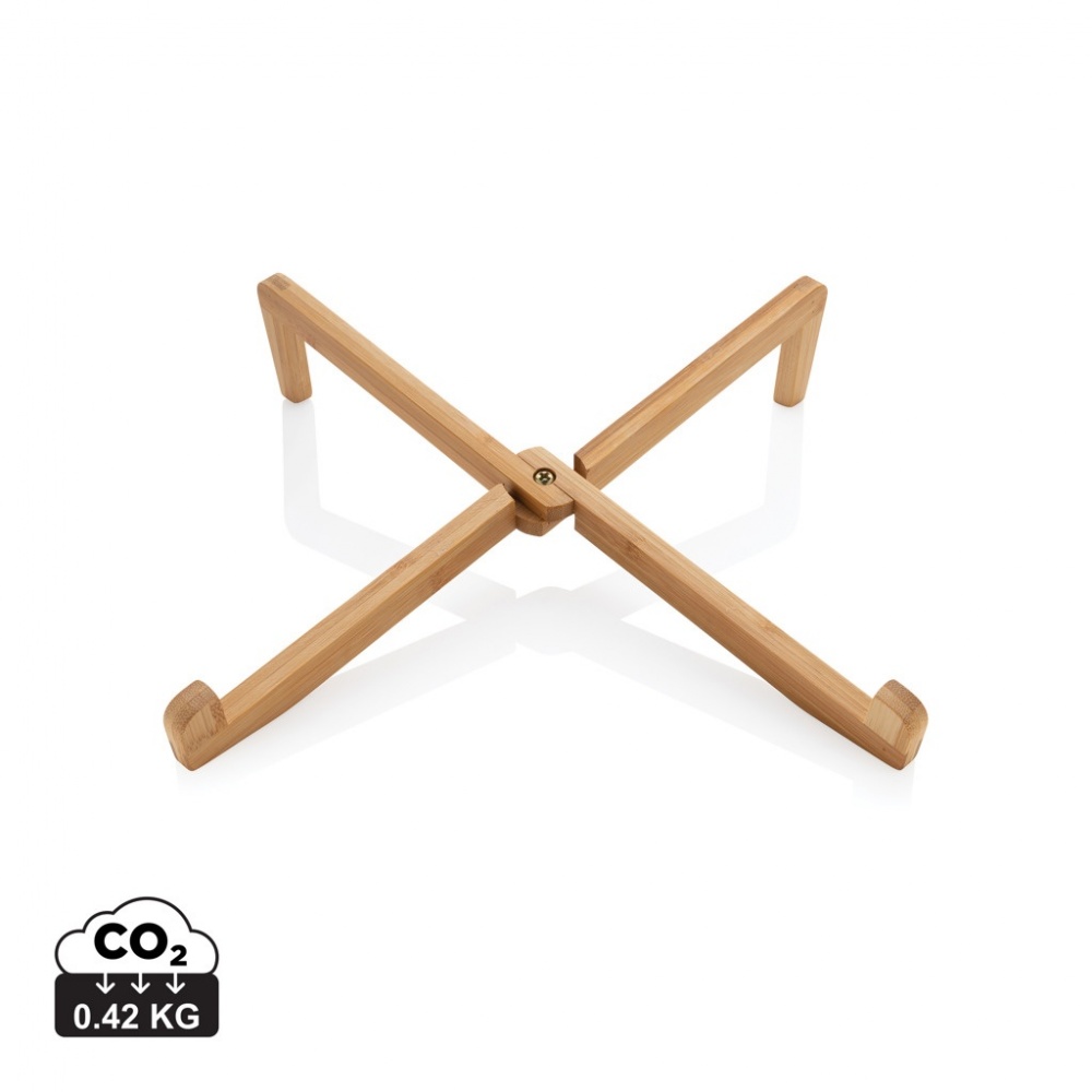 Logotrade corporate gift picture of: Bamboo portable laptop stand