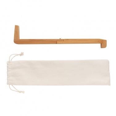 Logo trade promotional gifts image of: Bamboo portable laptop stand