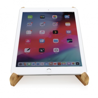 Logotrade promotional product image of: Bamboo portable laptop stand