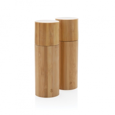 Logotrade promotional products photo of: Ukiyo bamboo salt and pepper mill set