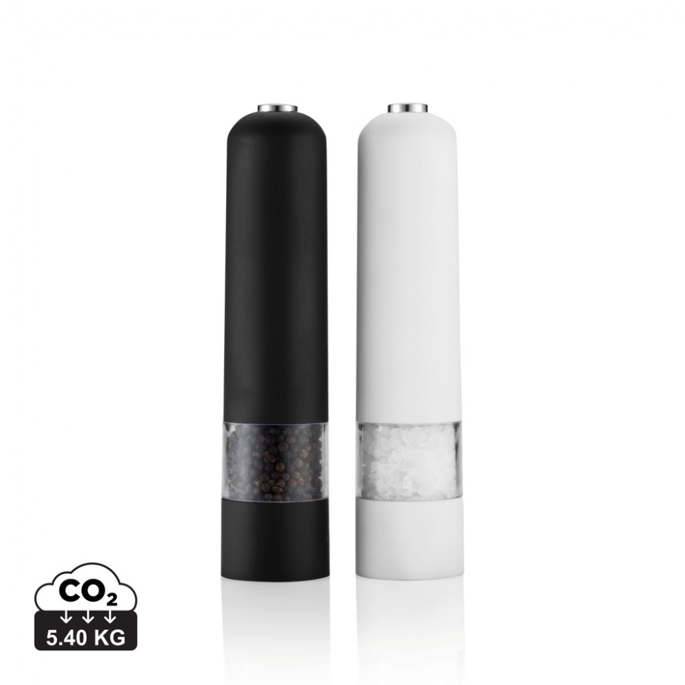Logo trade promotional item photo of: Electric pepper and salt mill set