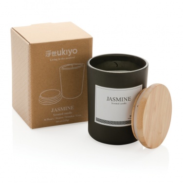 Logotrade promotional merchandise picture of: Ukiyo deluxe scented candle with bamboo lid