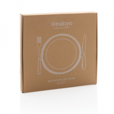 Logotrade advertising product image of: Ukiyo dinner plate set of 2