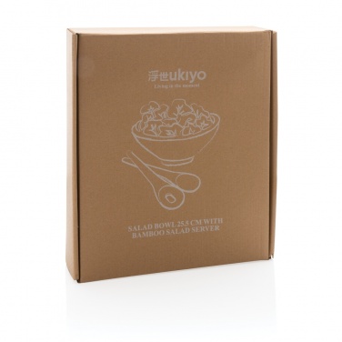 Logotrade advertising products photo of: Ukiyo salad bowl with bamboo salad server