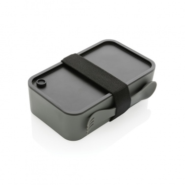 Logo trade promotional giveaway photo of: GRS recycled PP lunch box with spork