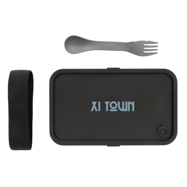 Logo trade promotional items picture of: GRS recycled PP lunch box with spork