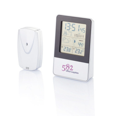Logo trade promotional merchandise image of: Indoor/outdoor weather station