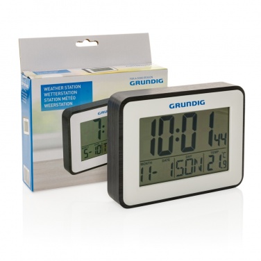 Logotrade promotional merchandise image of: Grundig weatherstation alarm and calendar