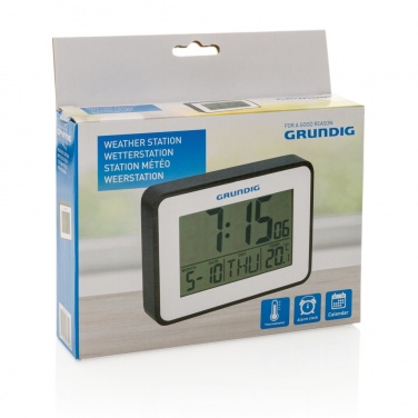 Logo trade promotional gifts picture of: Grundig weatherstation alarm and calendar