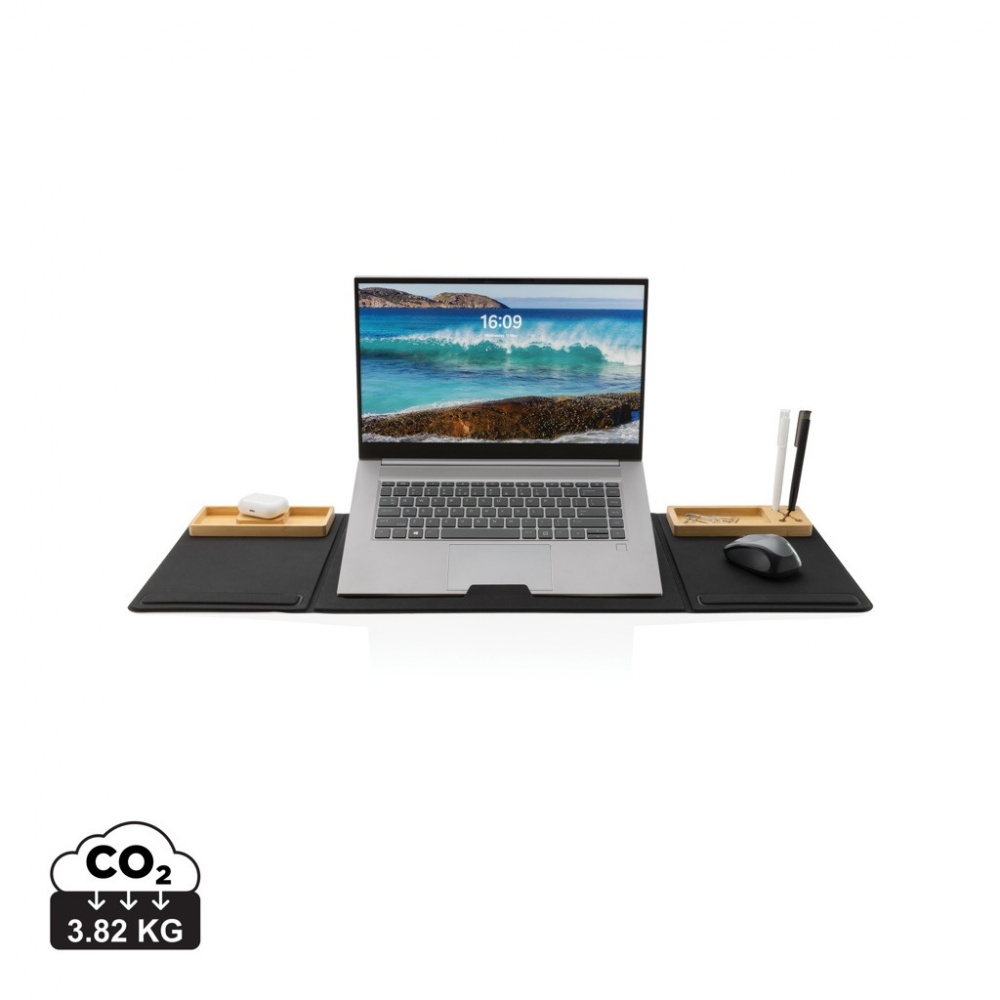 Logotrade business gifts photo of: Impact AWARE RPET Foldable desk organizer with laptop stand