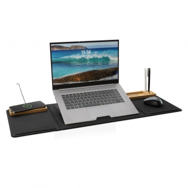 Logo trade promotional merchandise picture of: Impact AWARE RPET Foldable desk organizer with laptop stand