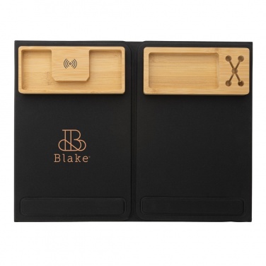Logo trade promotional giveaways image of: Impact AWARE RPET Foldable desk organizer with laptop stand