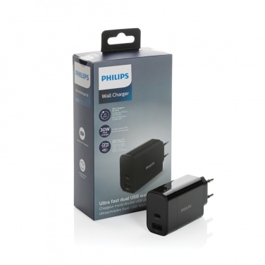 Logo trade promotional item photo of: Philips ultra fast PD wall charger