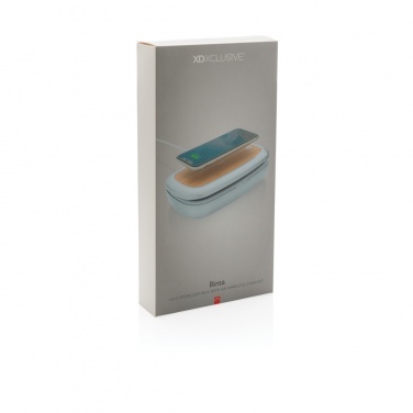 Logo trade promotional products image of: Rena UV-C steriliser box with 5W wireless charger