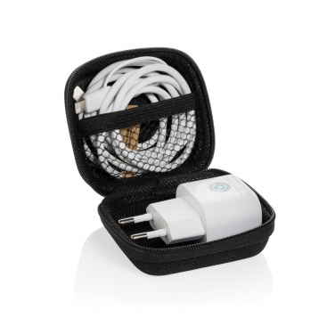 Logotrade promotional item picture of: Boost RCS reycled PET 20W type C 2 pcs charging set