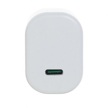 Logo trade promotional giveaway photo of: Surge RCS recyled PET 20W type C 3 pcs charging set