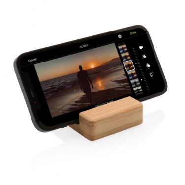 Logotrade promotional item image of: Bamboo phone stand XD