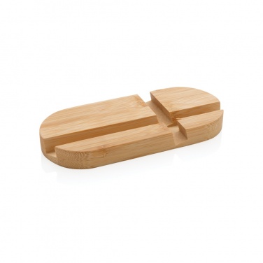 Logo trade promotional products picture of: Bamboo tablet and phone holder