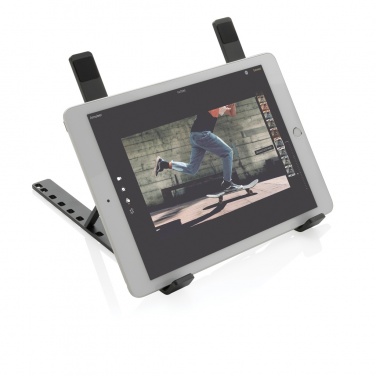 Logo trade promotional gift photo of: Terra RCS recycled aluminium universal laptop/tablet stand