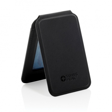 Logo trade promotional product photo of: Magstand RCS recycled PU magnetic phone wallet with stand