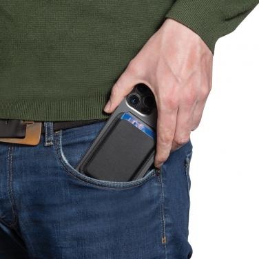 Logotrade promotional item picture of: Magstand RCS recycled PU magnetic phone wallet with stand