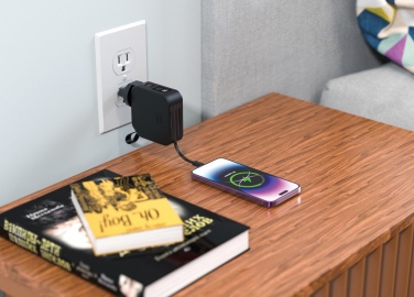 Logo trade promotional gifts image of: Urban Vitamin Saratoga 5 in 1 universal charger