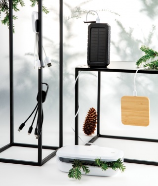 Logo trade promotional item photo of: 4-in-1 cable with carabiner clip