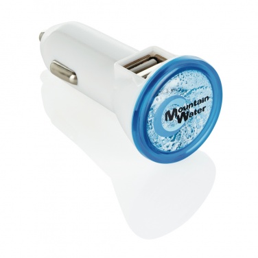 Logo trade promotional item photo of: Powerful dual port car charger