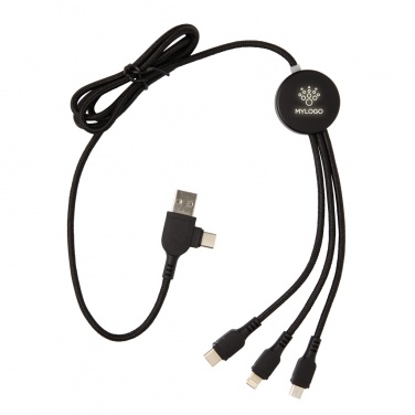 Logo trade advertising product photo of: Light up logo 6-in-1 cable