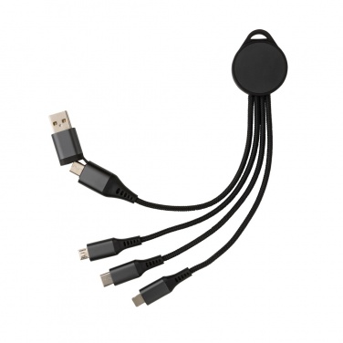 Logo trade promotional giveaway photo of: Terra RCS recycled aluminium 6-in-1 charging cable