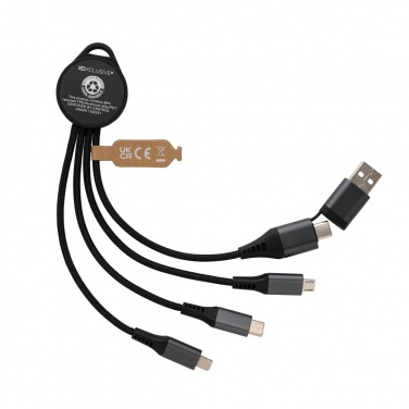 Logotrade promotional giveaway image of: Terra RCS recycled aluminium 6-in-1 charging cable