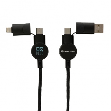 Logotrade promotional merchandise image of: Oakland RCS recycled plastic 6-in-1 fast charging 45W cable