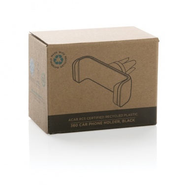 Logotrade promotional product image of: Acar RCS recycled plastic 360 degree car phone holder