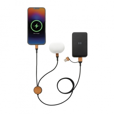 Logo trade promotional giveaway photo of: Ohio RCS certified recycled plastic 6-in-1 cable