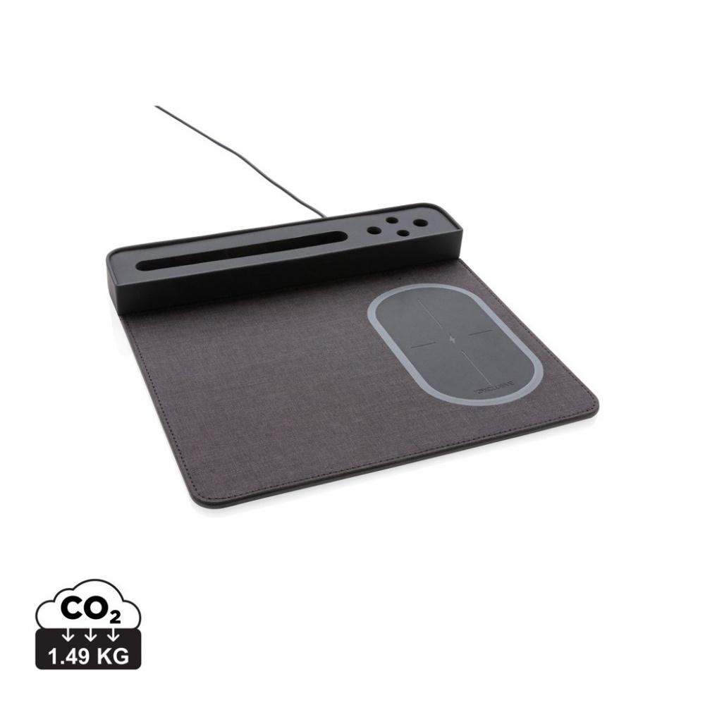 Logotrade promotional item picture of: Air mousepad with 5W wireless charging and USB