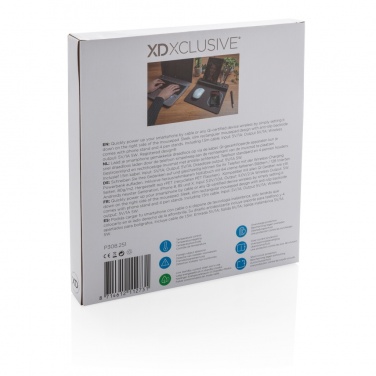 Logo trade promotional gifts image of: Air mousepad with 5W wireless charging and USB