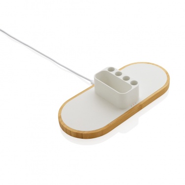 Logotrade promotional item image of: Ontario RCS rplastic 10W dual wireless